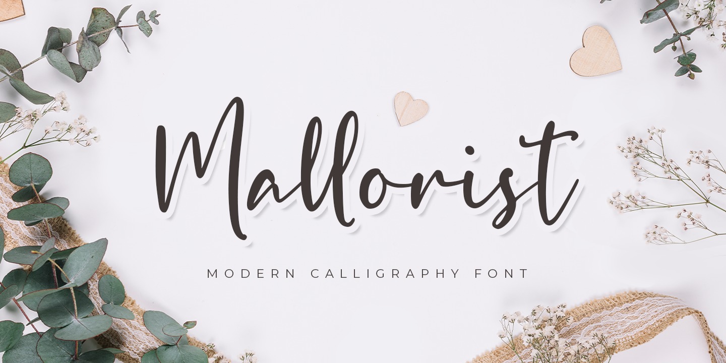 Beispiel einer Mallorist Regular-Schriftart